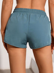 Philippa Dunmore | Black 2-in-1 Mesh Athletic Shorts with Phone Pocket