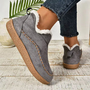 Nadia Flemsworth | Fleece-Lined Slip-On Ankle Boots For Women