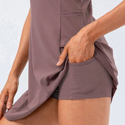 Ceceline Hartmore | Sleeveless Tennis Dress with Built-In Shorts