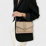 Dominique Lefèvre | Beige Structured Crossbody Shoulder Bag
