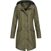 Noelle Vanbright | Hooded Long Rain Jacket For Women
