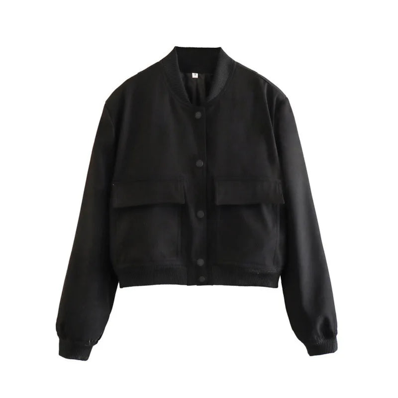 Valentina Moreau | Cropped Bomber Jacket For Women