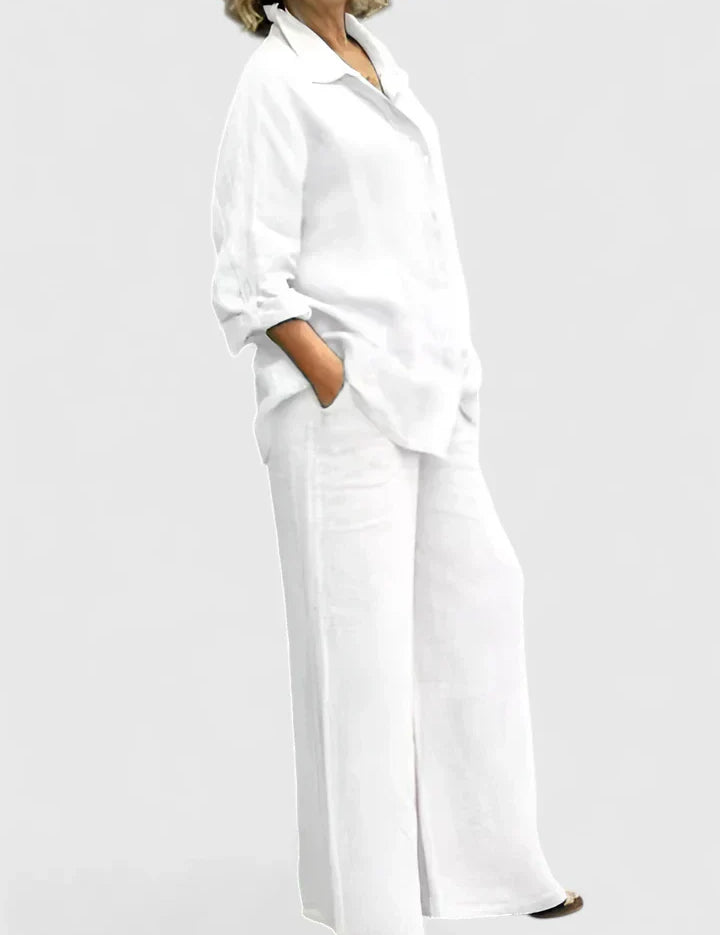 Théodore Blanchard | Linen Two-Piece Set in Lilac