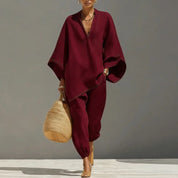 Abigail Young | Linen Two-Piece Matching Set For Women