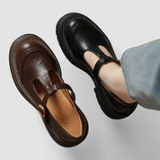 Persephone Whitmore | Orthopedic Brown Mary Jane Flats