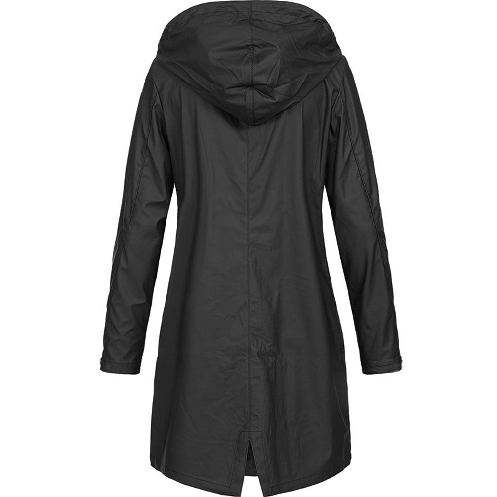 Noelle Vanbright | Hooded Long Rain Jacket For Women