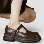 Persephone Whitmore | Orthopedic Brown Mary Jane Flats
