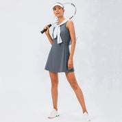 Ceceline Hartmore | Sleeveless Tennis Dress with Built-In Shorts