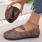 Danna Whitmore | Black Foldable Flat Loafers For Women