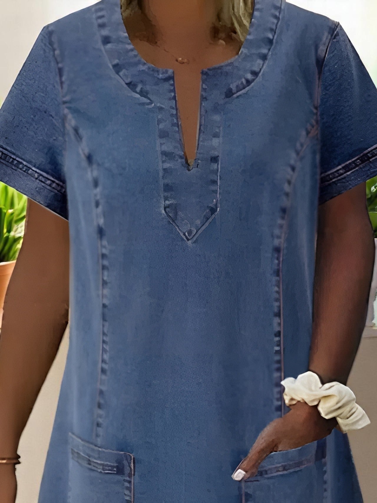 Cecily Ravenswood | Soft Denim Midi Dress For Women