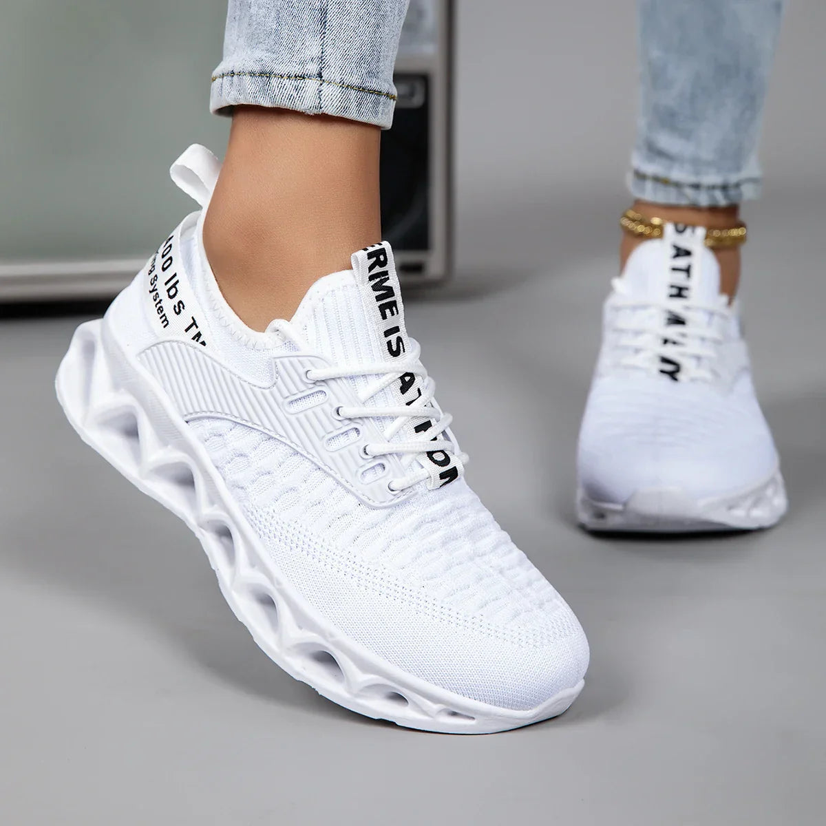 Charlotte Moore | Hot Pink Lace-Up Fashion Sneakers For Women