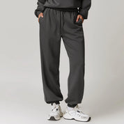 Lisette Fontenay | Beige Cotton-Spandex Joggers for Women