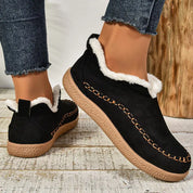 Nadia Flemsworth | Fleece-Lined Slip-On Ankle Boots For Women
