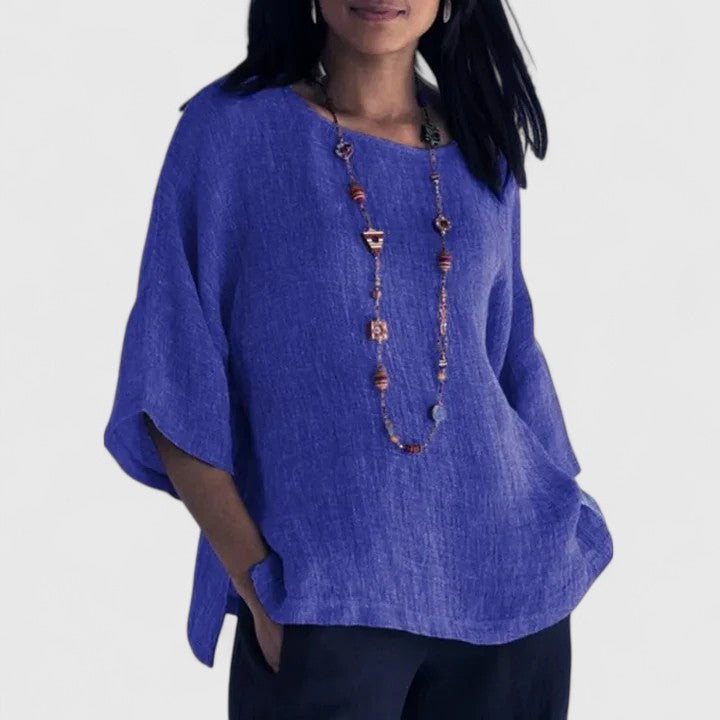 4 Sleeve Blouse in Grey