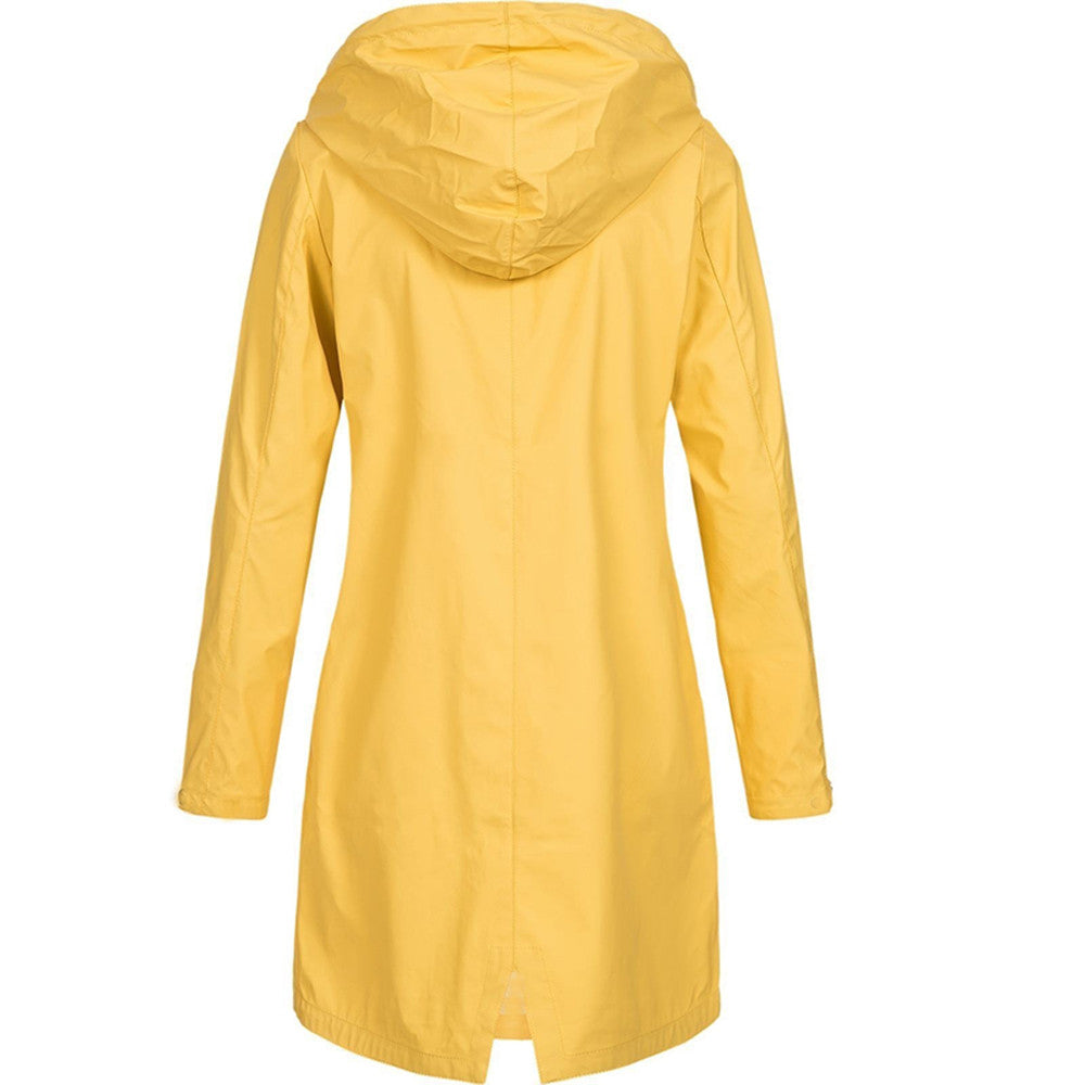 Noelle Vanbright | Hooded Long Rain Jacket For Women