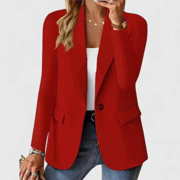 Helena Forsythe | Classic Black Single-Button Blazer