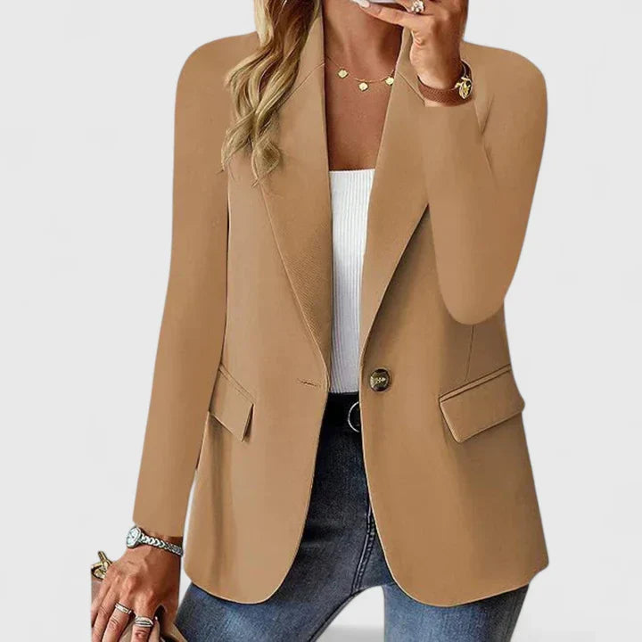 Helena Forsythe | Classic Black Single-Button Blazer