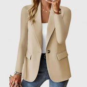 Helena Forsythe | Classic Black Single-Button Blazer