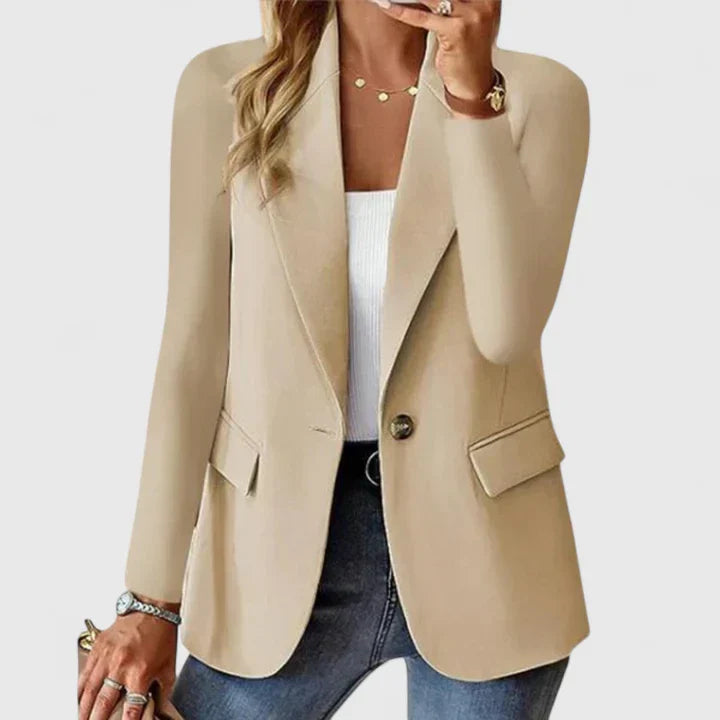 Helena Forsythe | Classic Black Single-Button Blazer