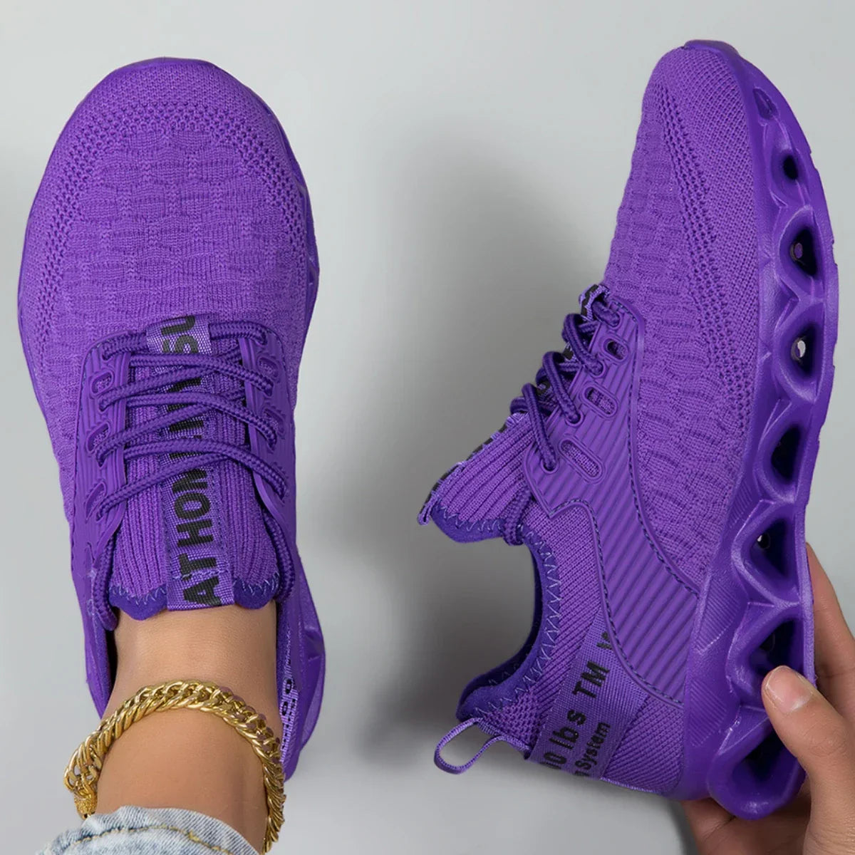 Charlotte Moore | Hot Pink Lace-Up Fashion Sneakers For Women