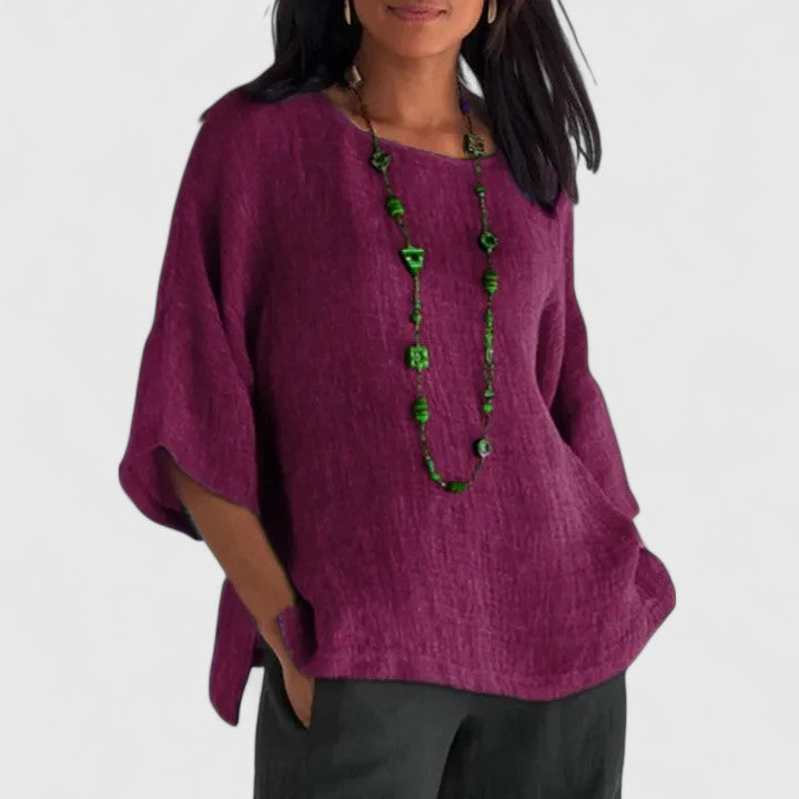 4 Sleeve Blouse in Grey