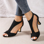 Celeste Vaumont | Peep Toe Block Heel Sandals For Women