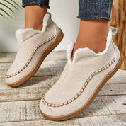 Nadia Flemsworth | Fleece-Lined Slip-On Ankle Boots For Women