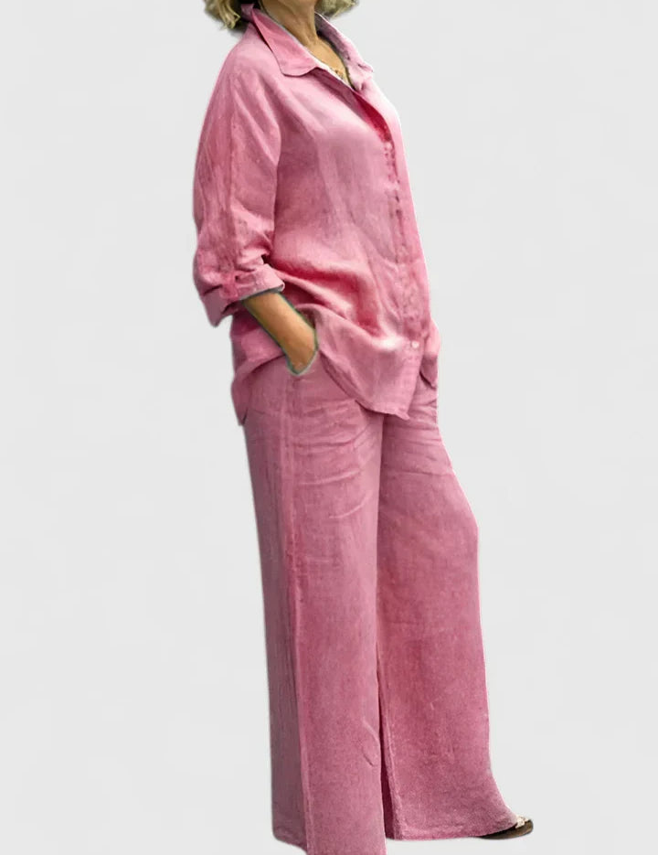 Théodore Blanchard | Linen Two-Piece Set in Lilac