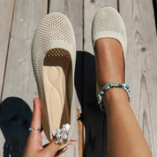 Claudette Winsfield | Orthopaedic Knit Flat Shoe For Women