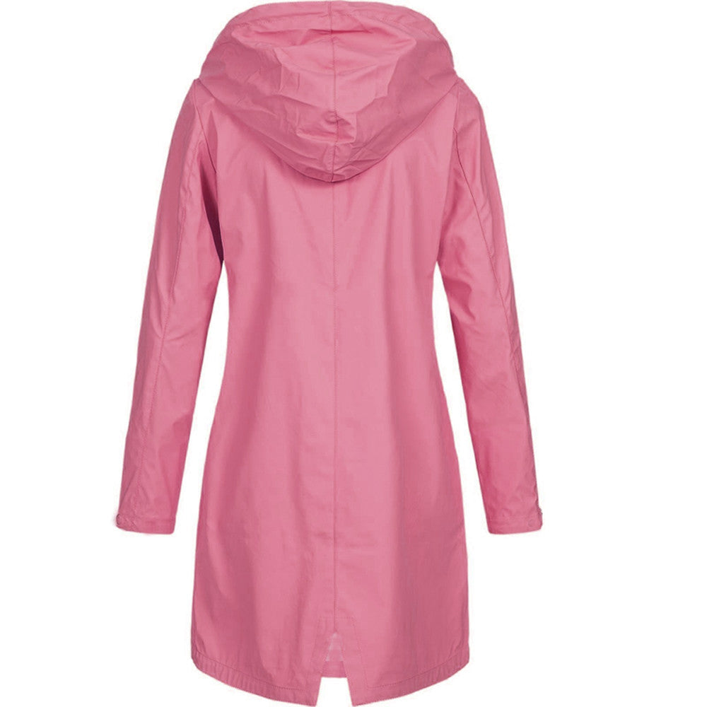 Noelle Vanbright | Hooded Long Rain Jacket For Women