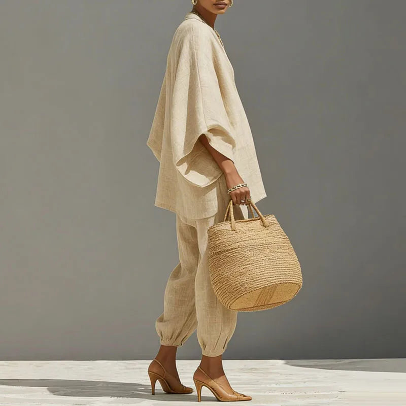 Abigail Young | Linen Two-Piece Matching Set For Women