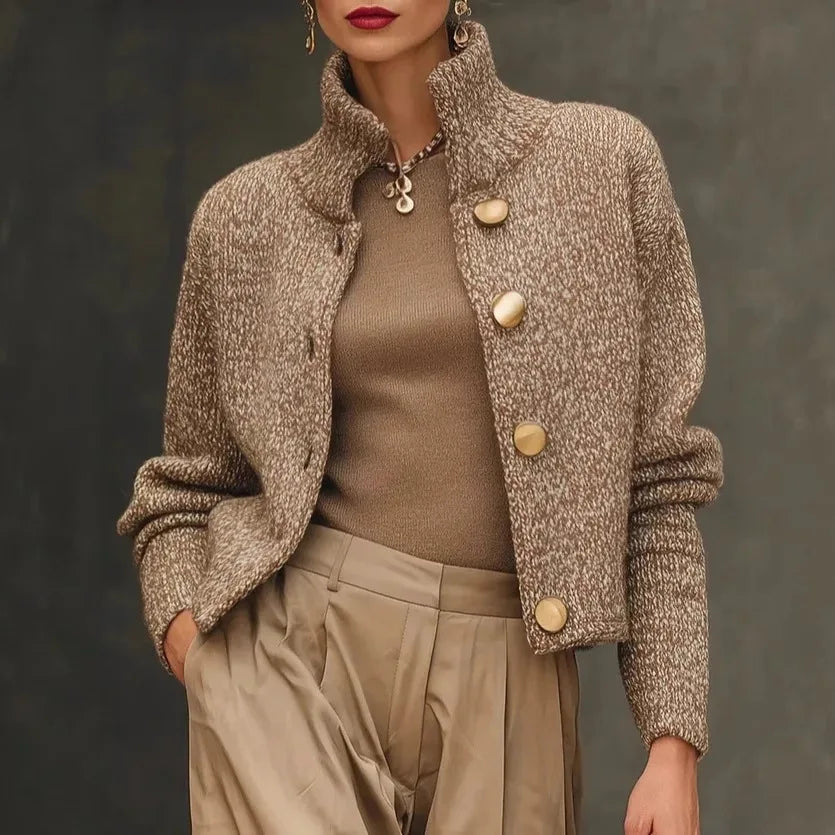 Margaux Sinclair | Textured Button Jacket For Women