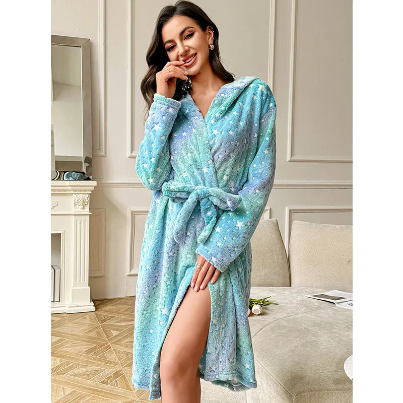 Rosalie Vienne | Hooded Plush Robe For Women