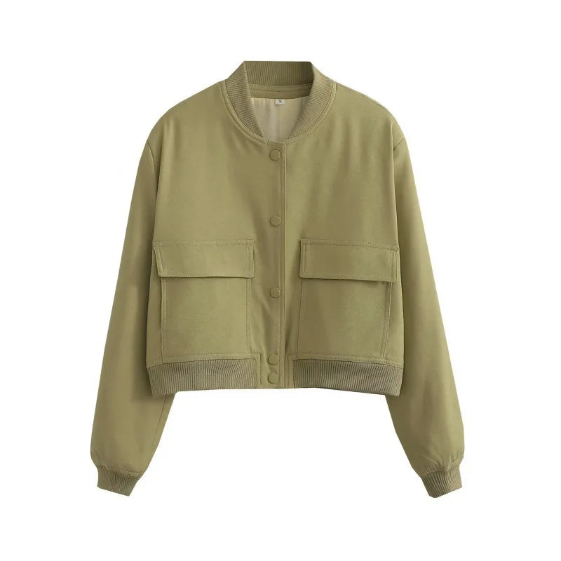 Valentina Moreau | Cropped Bomber Jacket For Women