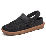 Dorinda Cavendish | Beige Mesh Slip-On Clogs with Heel Strap