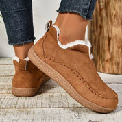 Nadia Flemsworth | Fleece-Lined Slip-On Ankle Boots For Women