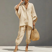 Abigail Young | Linen Two-Piece Matching Set For Women