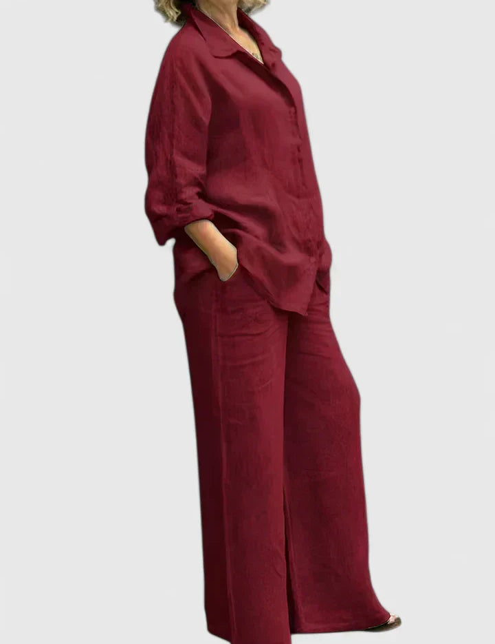 Théodore Blanchard | Linen Two-Piece Set in Lilac