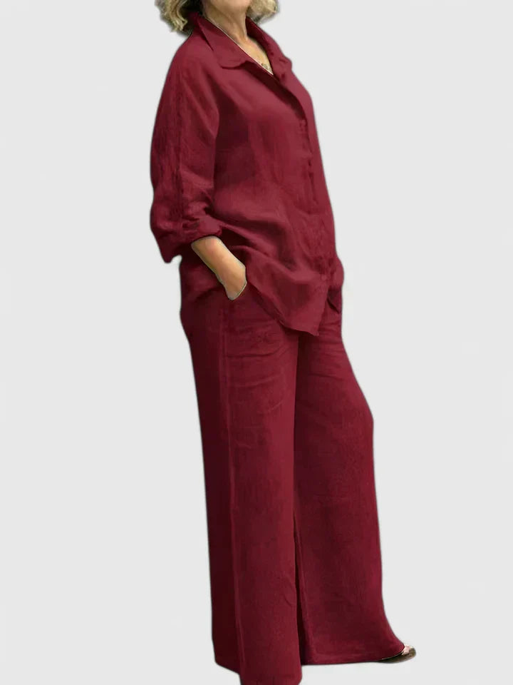 Théodore Blanchard | Linen Two-Piece Set in Lilac