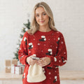 Solène Fairchild | Red Stocking Print Christmas Sweater For Women