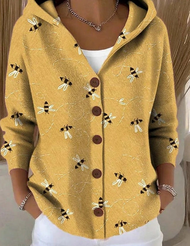 Isabella Moreau | Bohemian Patchwork Hooded Cardigan For Women