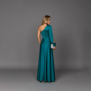 Vivienne Stormonde | One-Shoulder Satin Maxi Dress For Women