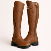 Rosalind Kestermore | Knee-High Waterproof Riding Boots in Brown