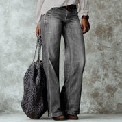 Sylvie Delatour | Distressed Wide-Leg Jeans For Women