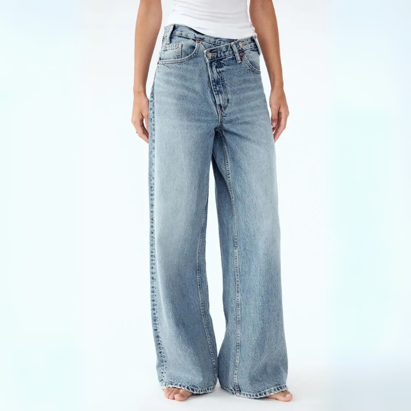 Arabella Thornwick | High-Rise Wide-Leg Light Wash Jeans