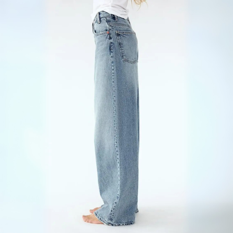 Arabella Thornwick | High-Rise Wide-Leg Light Wash Jeans