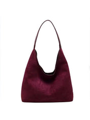 Elena Rossi | Suede Hobo Shoulder Bag For Women