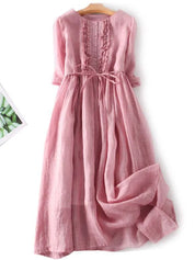 Seraphine Linden | Ruffle Front Maxi Dress For Women