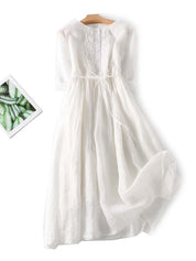 Seraphine Linden | Ruffle Front Maxi Dress For Women