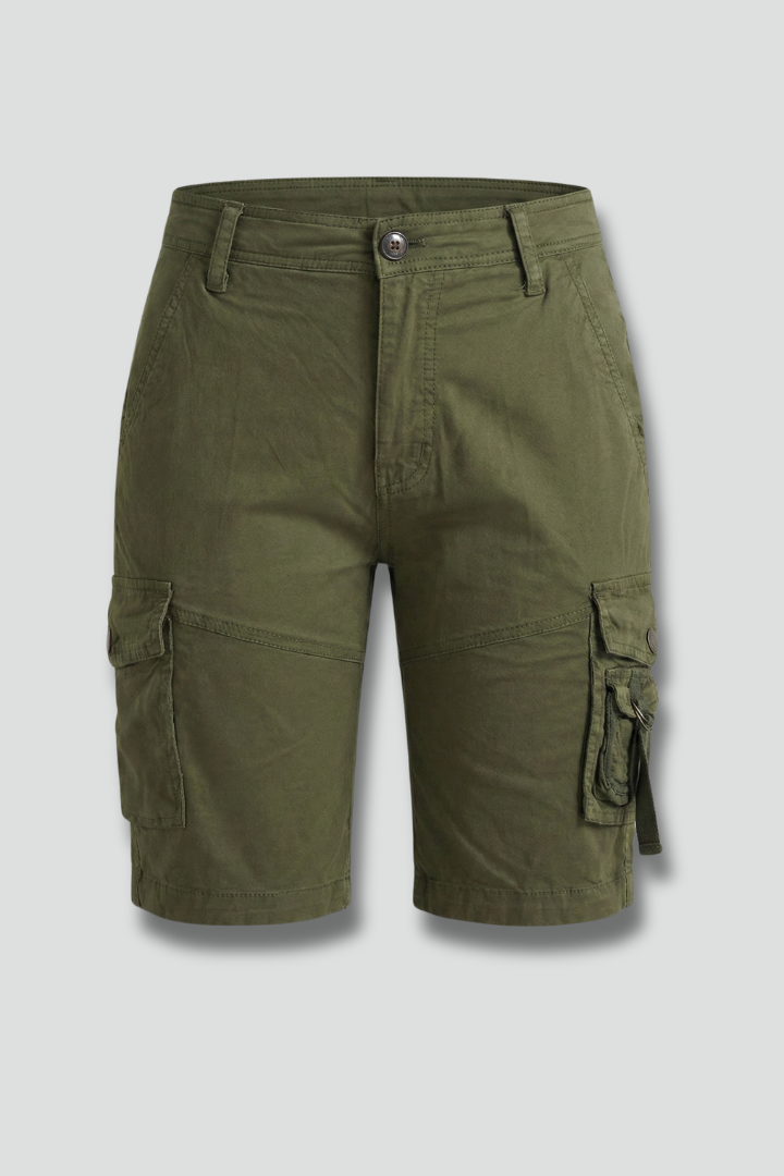 Camille Trevorne | Women's Olive Green Utility Cargo Shorts